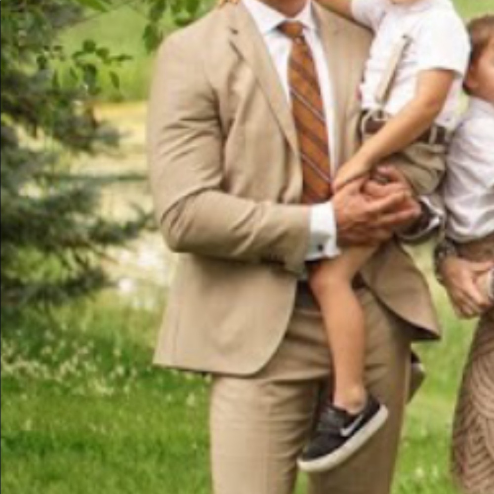 Camel Mens Hugo Boss Suit